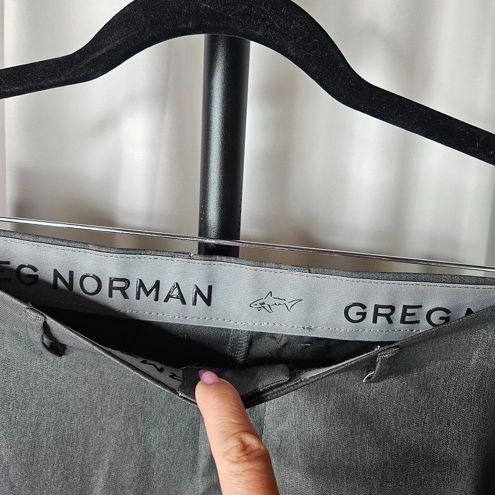 Greg Norman Performance Five Iron Golf Pants Grey Size 38W X‎ 30L Classic Fit